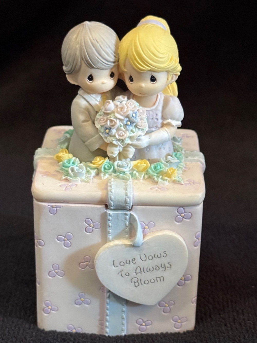 Precious Moments Trinket Box with Reversible Lid